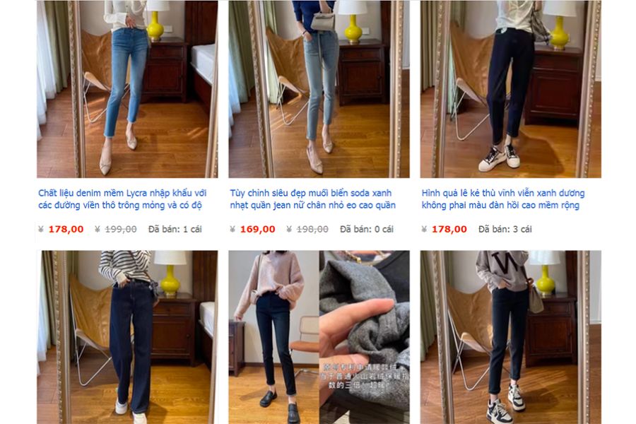 nguồn nhập sỉ quần Jeans Quảng Châu hàng đẹp giá rẻ