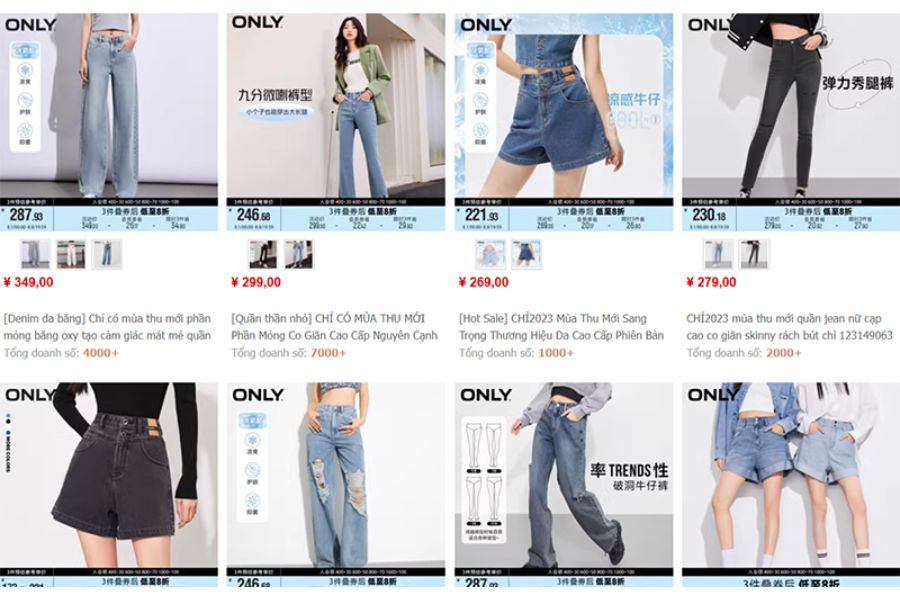 nguồn nhập sỉ quần Jeans Quảng Châu hàng đẹp giá rẻ