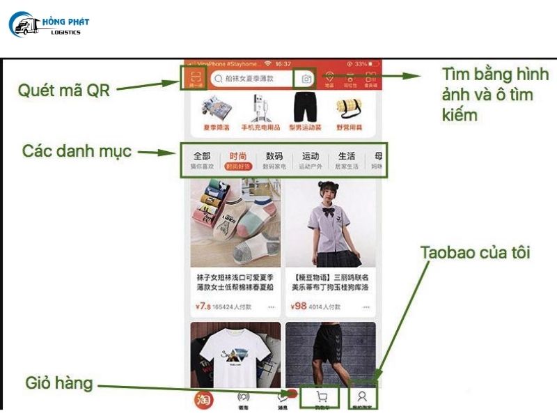 Cách mua hàng Taobao không qua trung gian trên app