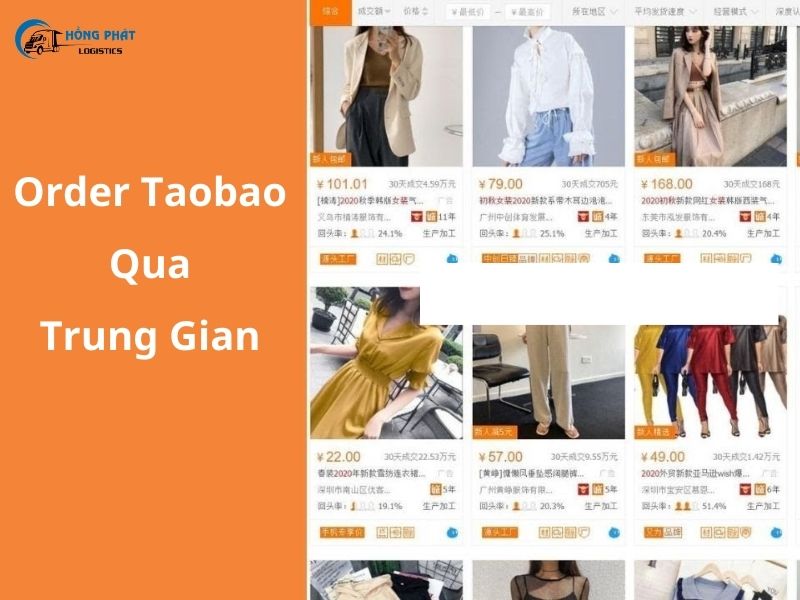 Đặt hàng quần áo trên Taobao