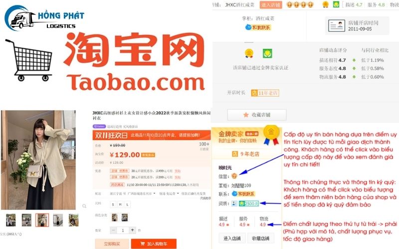 Lựa chọn hàng hóa và tìm đơn vị cung cấp uy tín trên Taobao