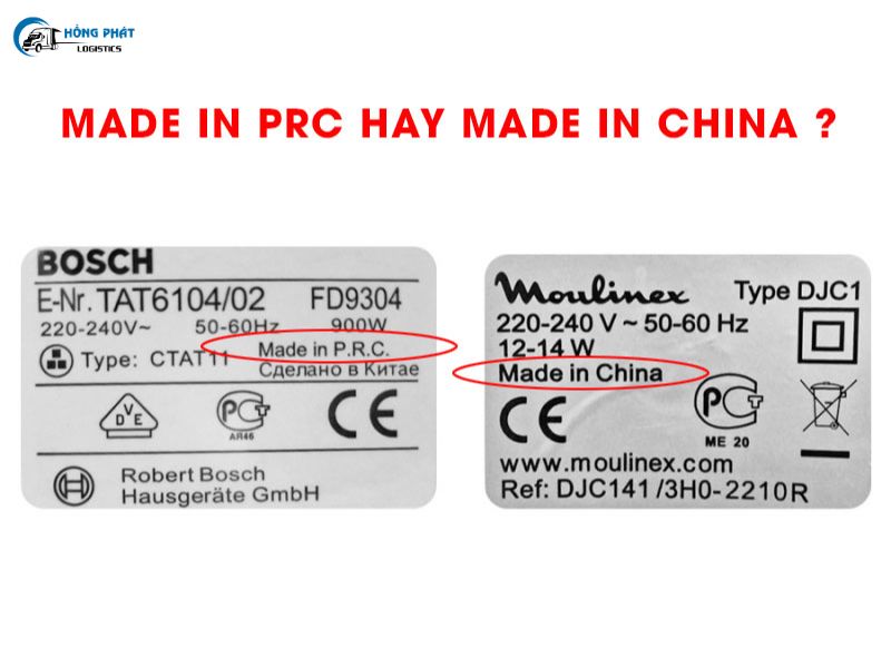 Hàng Made in PRC có khác gì hàng Made in China không?