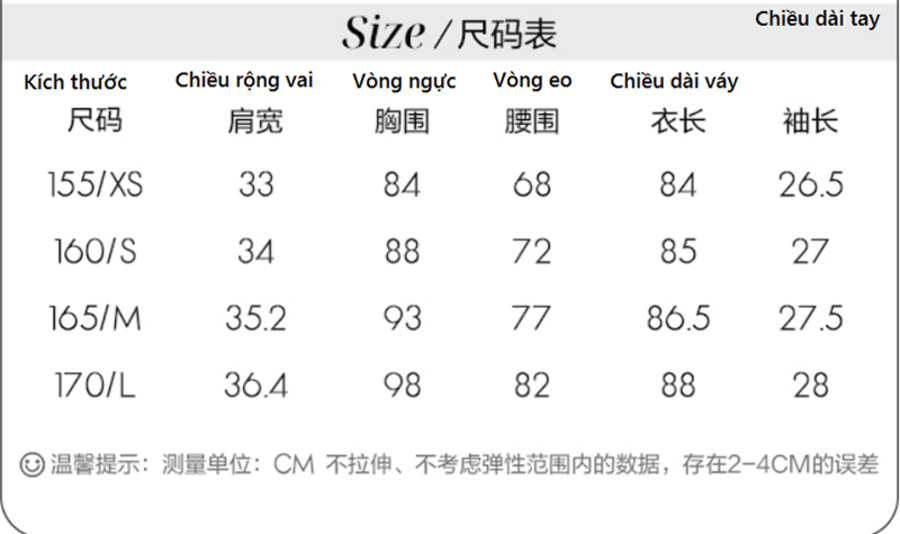 Dịch bảng size quần áo Trung Quốc chuẩn nhất